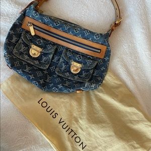 Vintage Louis Vuitton rare Denim shoulder bag